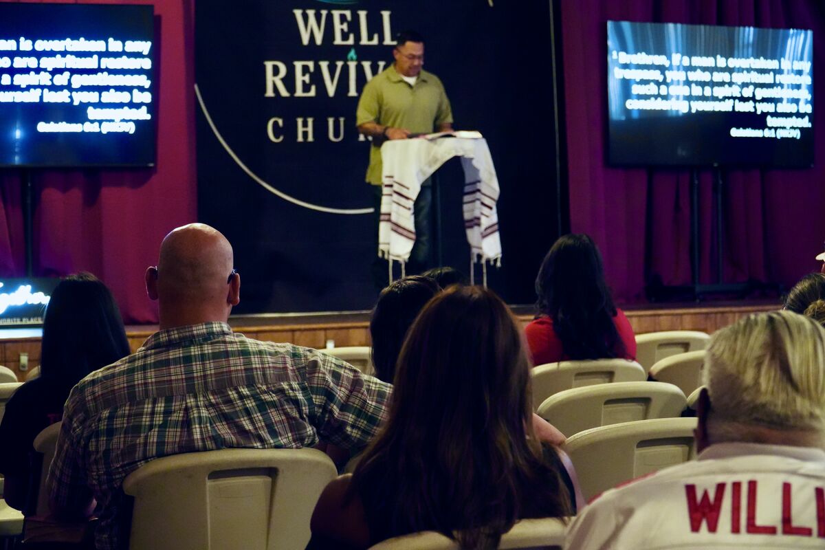 Biblical teaching at The Well Revival Church.
